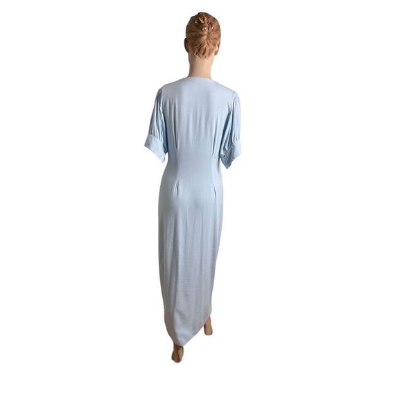 Free People Short Sleeve Button Down Long Dress Size Medium - Picture 3 of 7